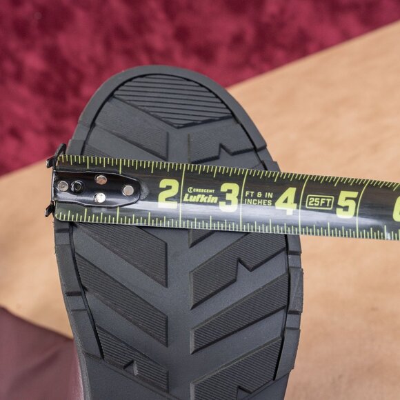 Easy Street Women Erica Burgundy Wide Calf Faux Leather Riding Knee Boots sz 10 - Picture 7 of 10